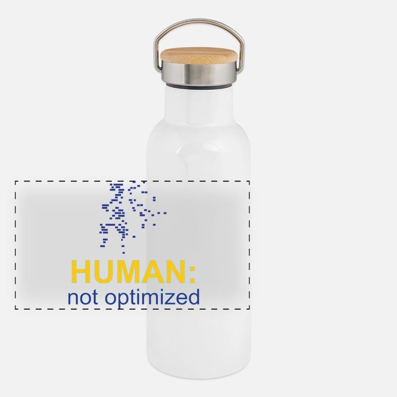 Humain : Non optimisé Gourde isotherme avec bouchon en bambou