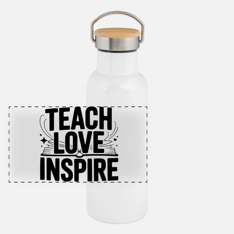 Teach Love Inspire Panoramic Thermal Bottle with Bamboo Lid