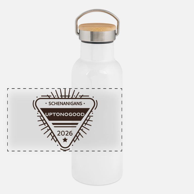 Shenanigans 2026 Badge design Panoramic Thermal Bottle with Bamboo Lid