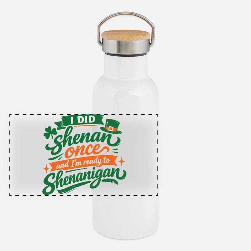 Ready in front of shenanigans | St. Patrick's Day Panoramic Thermal Bottle with Bamboo Lid