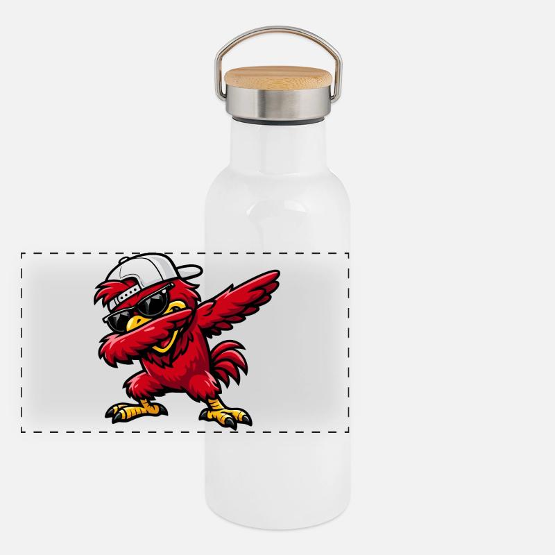 Dab Cardinal Gourde isotherme avec bouchon en bambou
