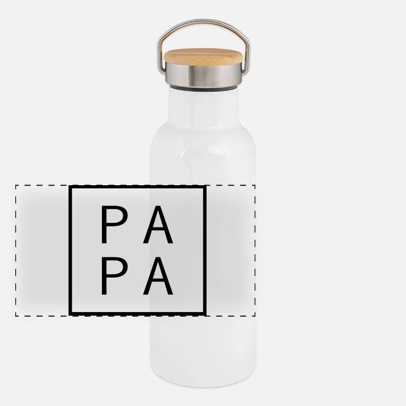 Dad since 2026 Modern Dad Design Panoramic Thermal Bottle with Bamboo Lid