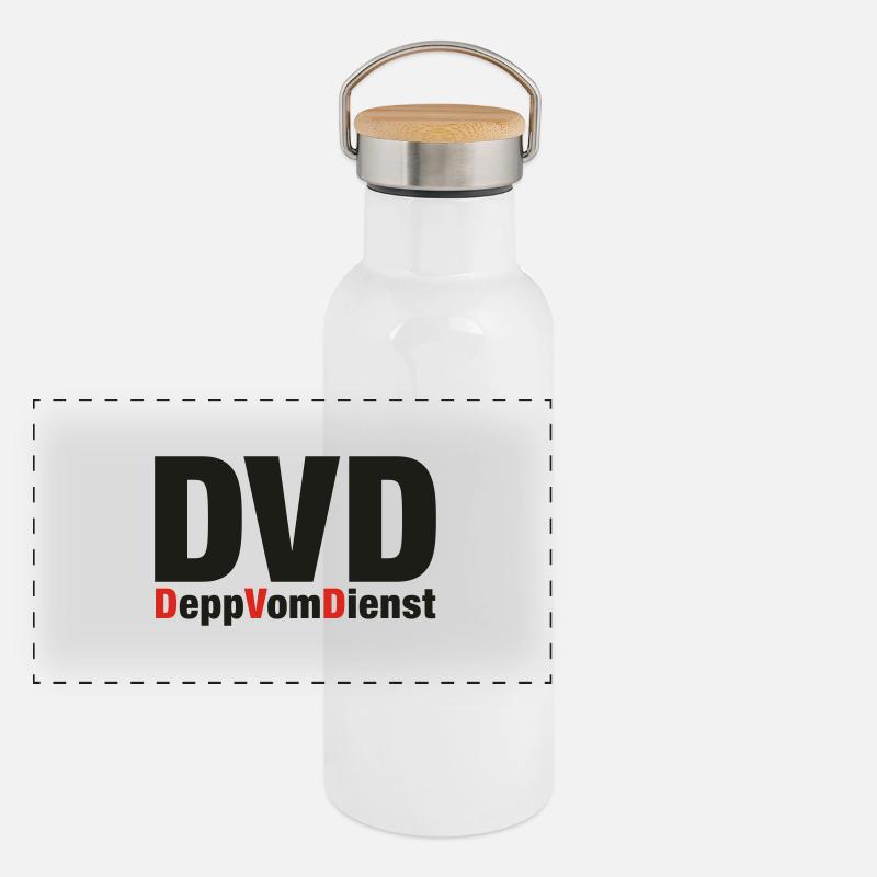 DVD Panorama Thermosflasche mit Bambusdeckel