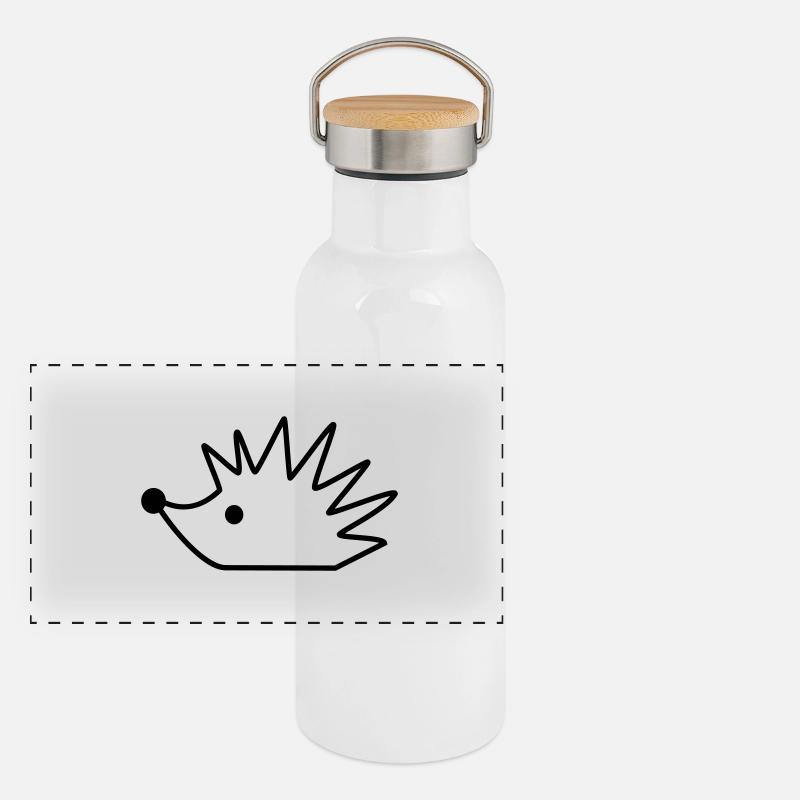 herisson Gourde isotherme avec bouchon en bambou