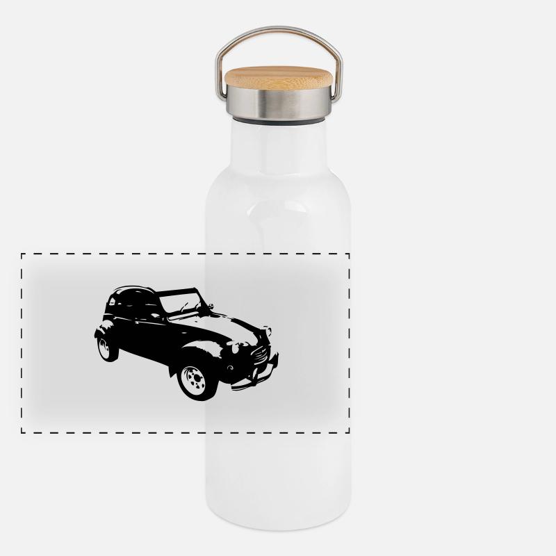 vintage vieille voiture41 dodoche Gourde isotherme avec bouchon en bambou