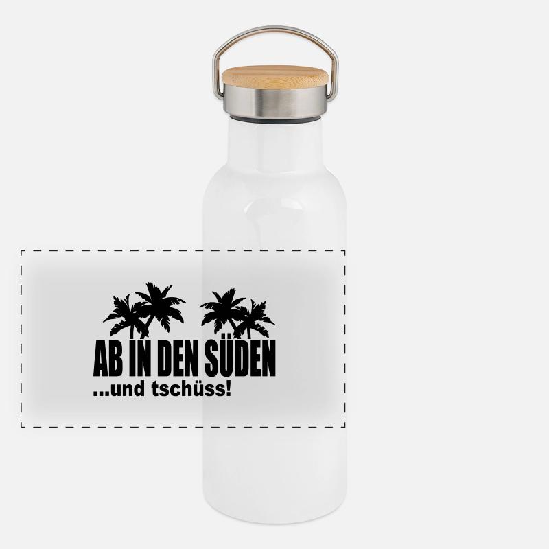 du sud Gourde isotherme avec bouchon en bambou