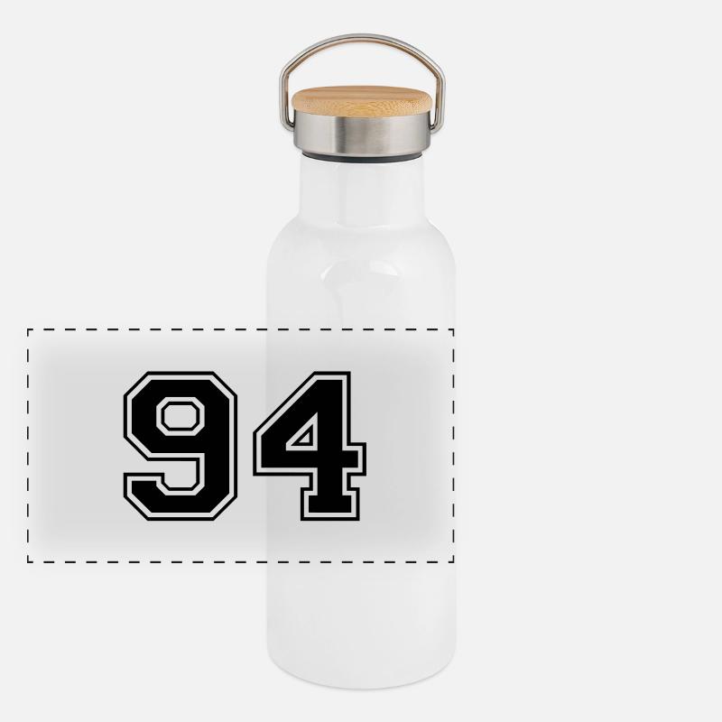 94 Gourde isotherme avec bouchon en bambou