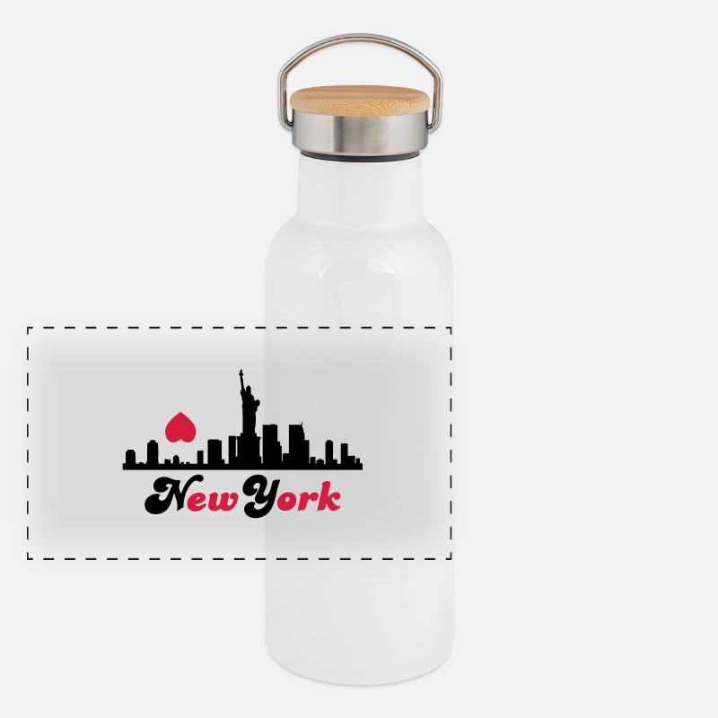 new_york Panoramic Thermal Bottle with Bamboo Lid