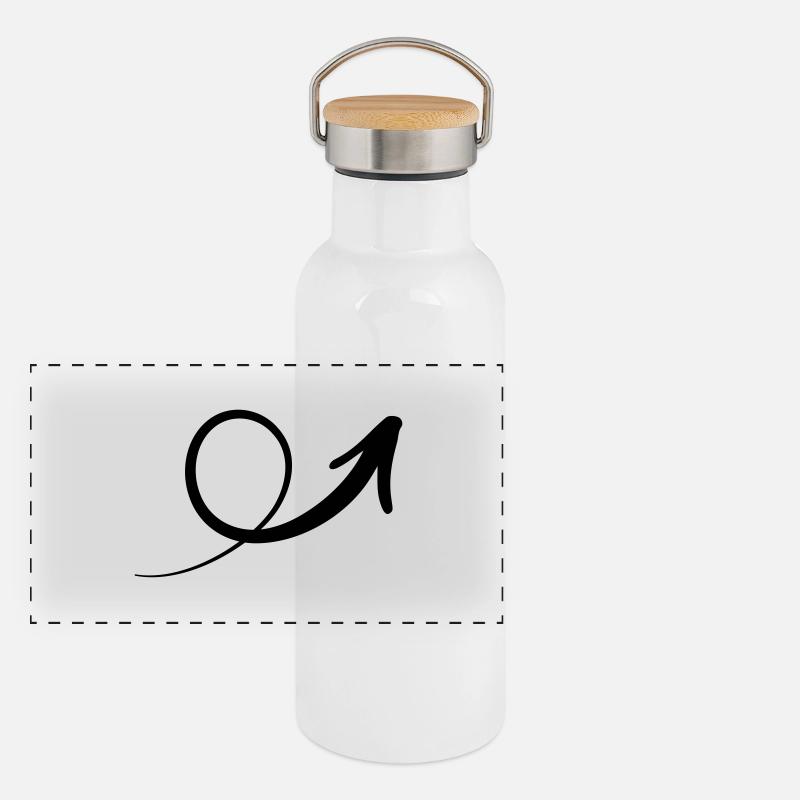 Panorama Thermosflasche mit Bambusdeckel