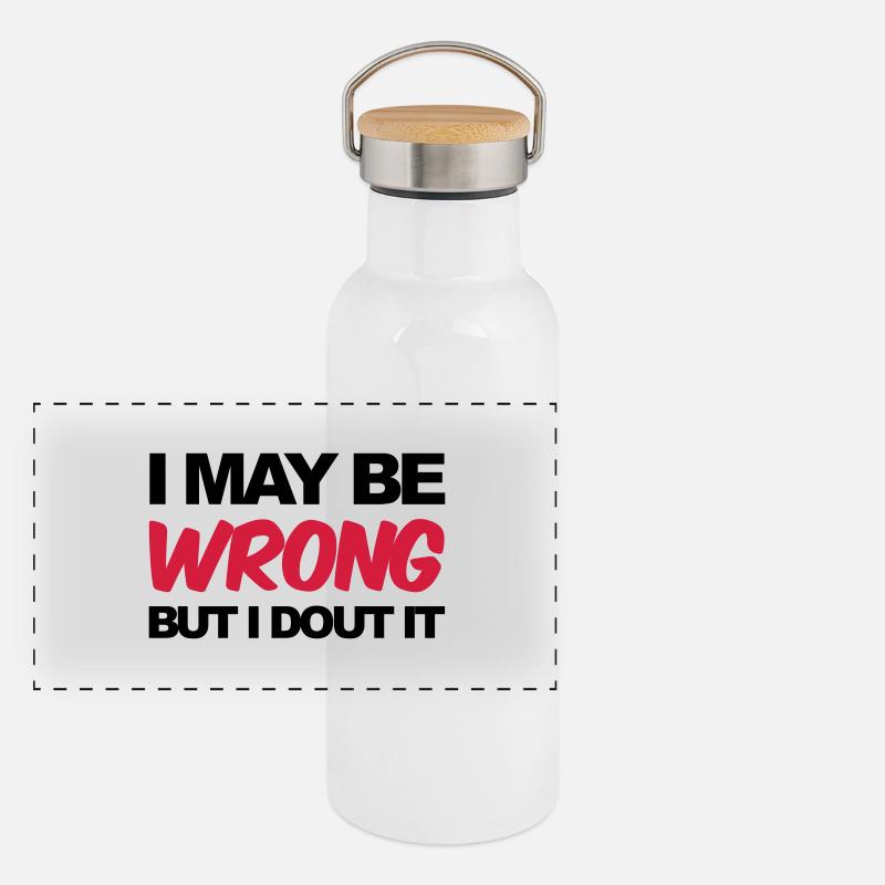 Funny Panorama Thermosflasche mit Bambusdeckel
