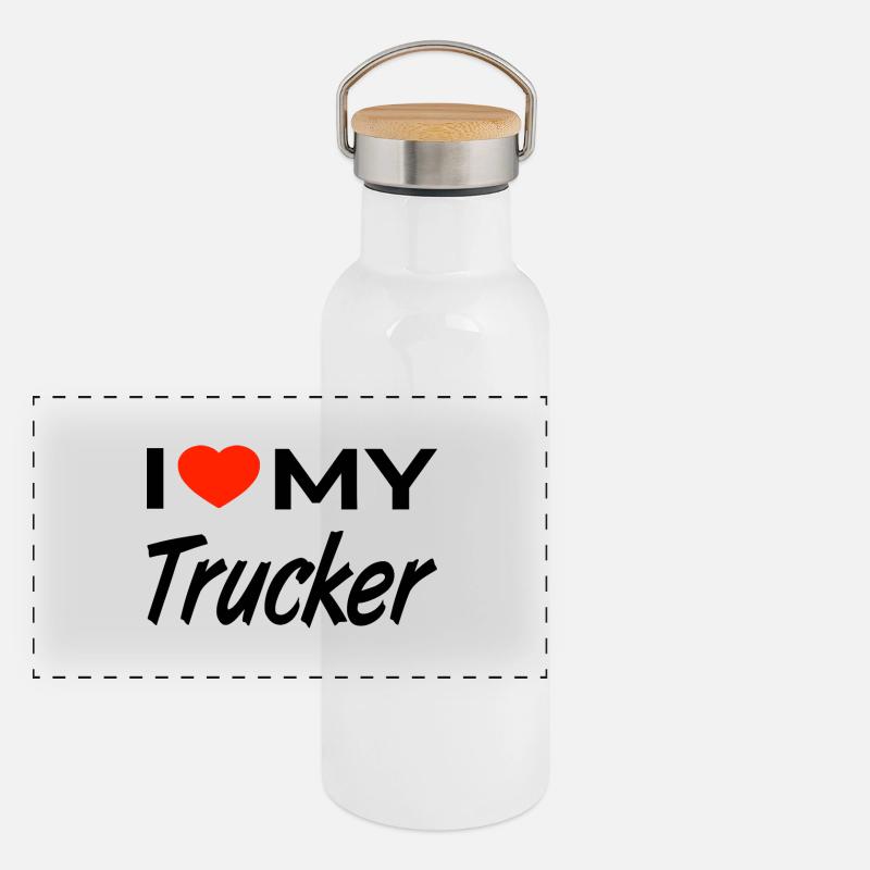 Trucker Panoramic Thermal Bottle with Bamboo Lid
