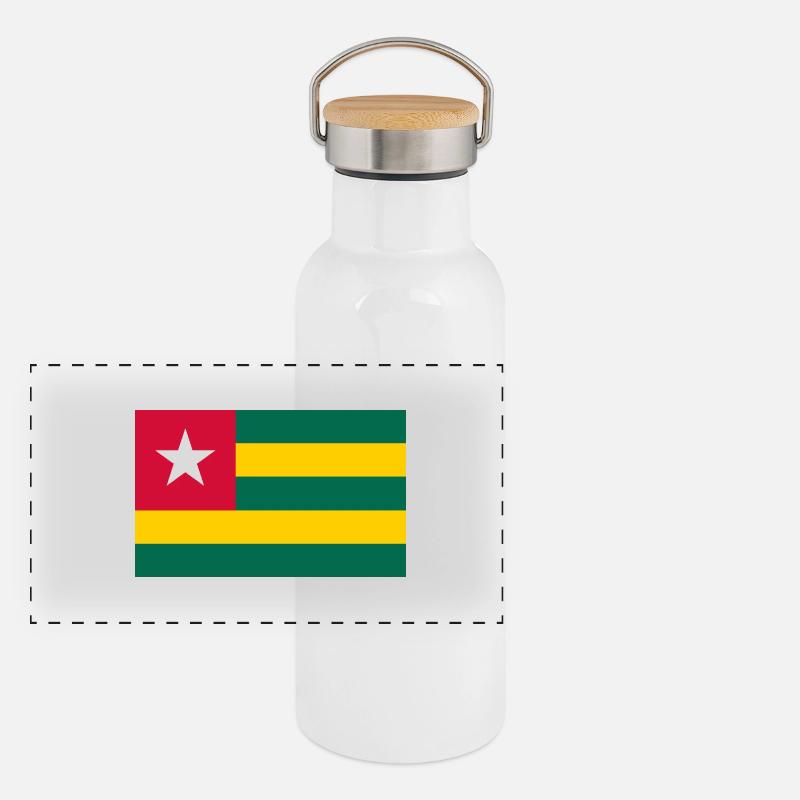 Togo Gourde isotherme avec bouchon en bambou