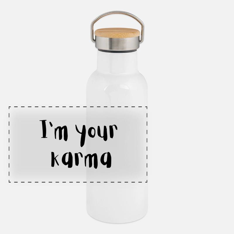 Panorama Thermosflasche mit Bambusdeckel