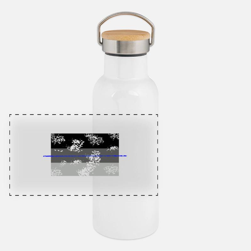 Shadow used blueline Panorama Thermosflasche mit Bambusdeckel