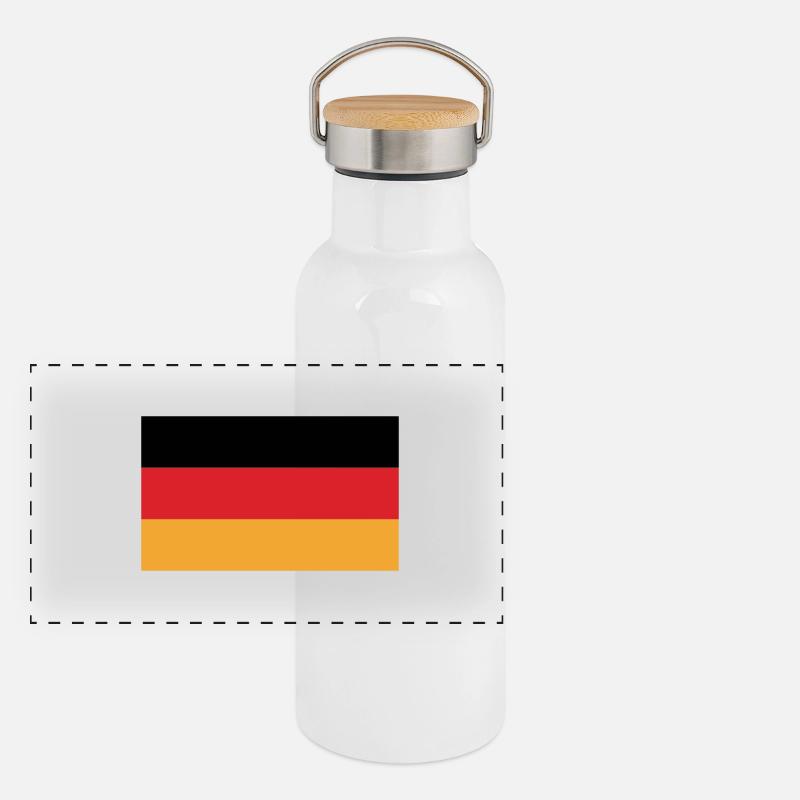 Deutschland Panorama Thermosflasche mit Bambusdeckel