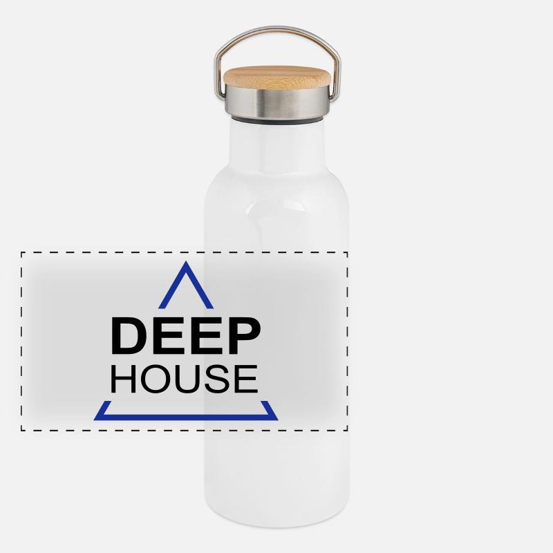 Deep House Design 001 Panoramic Thermal Bottle with Bamboo Lid