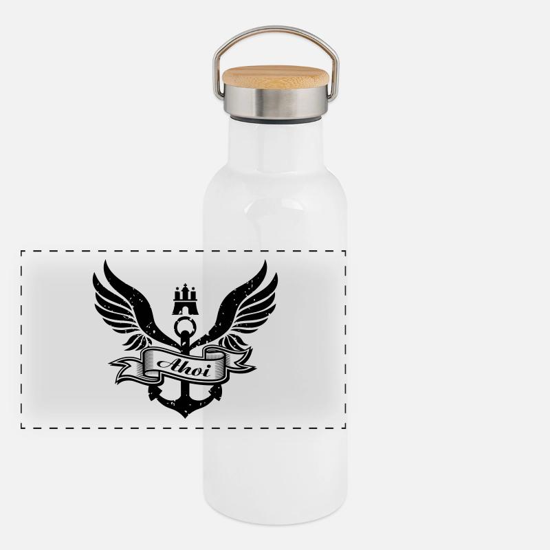 ancre Gourde isotherme avec bouchon en bambou