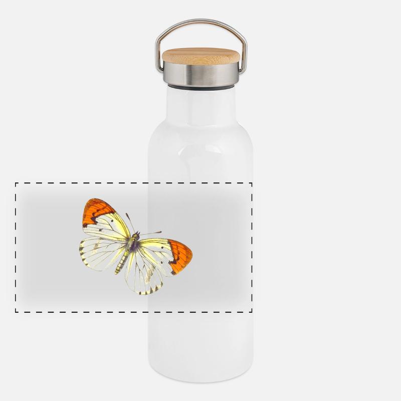papillon Gourde isotherme avec bouchon en bambou