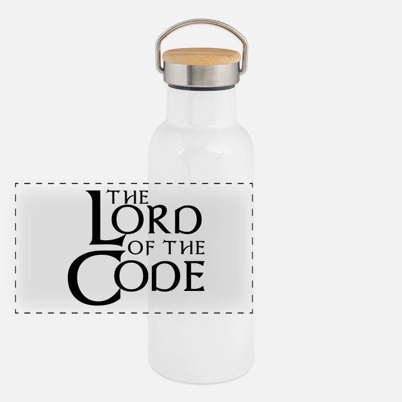 The Lord of the Code Panoramic Thermal Bottle with Bamboo Lid