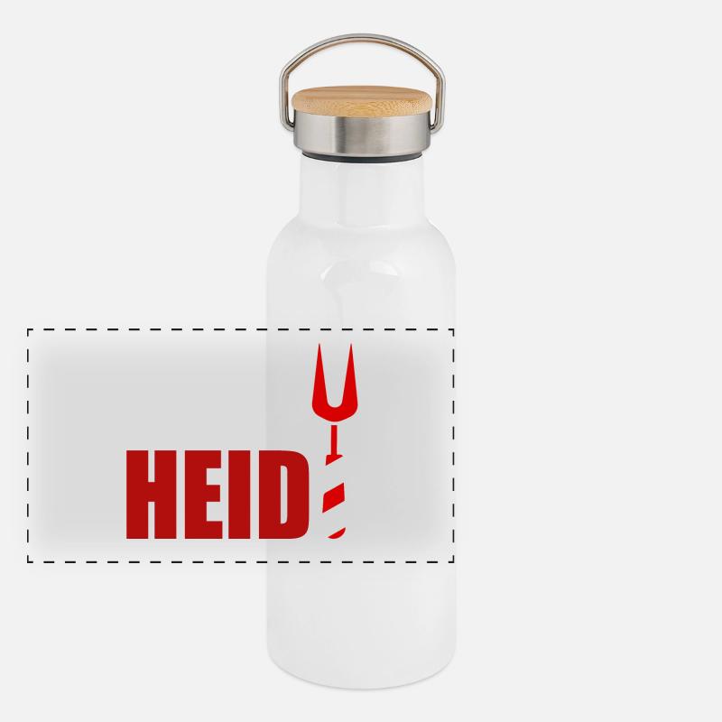 Kill Heidi - Vorname Heidi Name Adelheid Panorama Thermosflasche mit Bambusdeckel