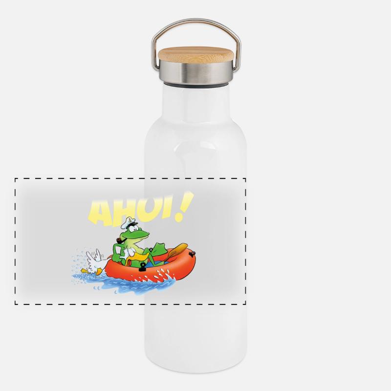 frogspeed ahoy Panoramic Thermal Bottle with Bamboo Lid