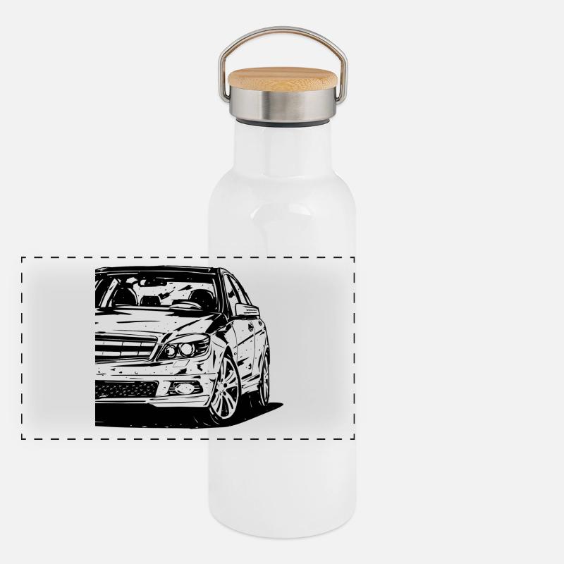 w204 Panorama Thermosflasche mit Bambusdeckel