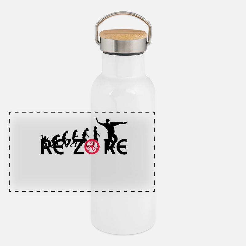 Forward march! Panoramic Thermal Bottle with Bamboo Lid