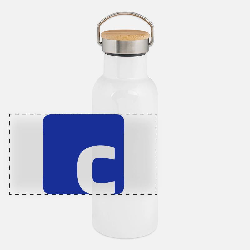 Logo de C Gourde isotherme avec bouchon en bambou