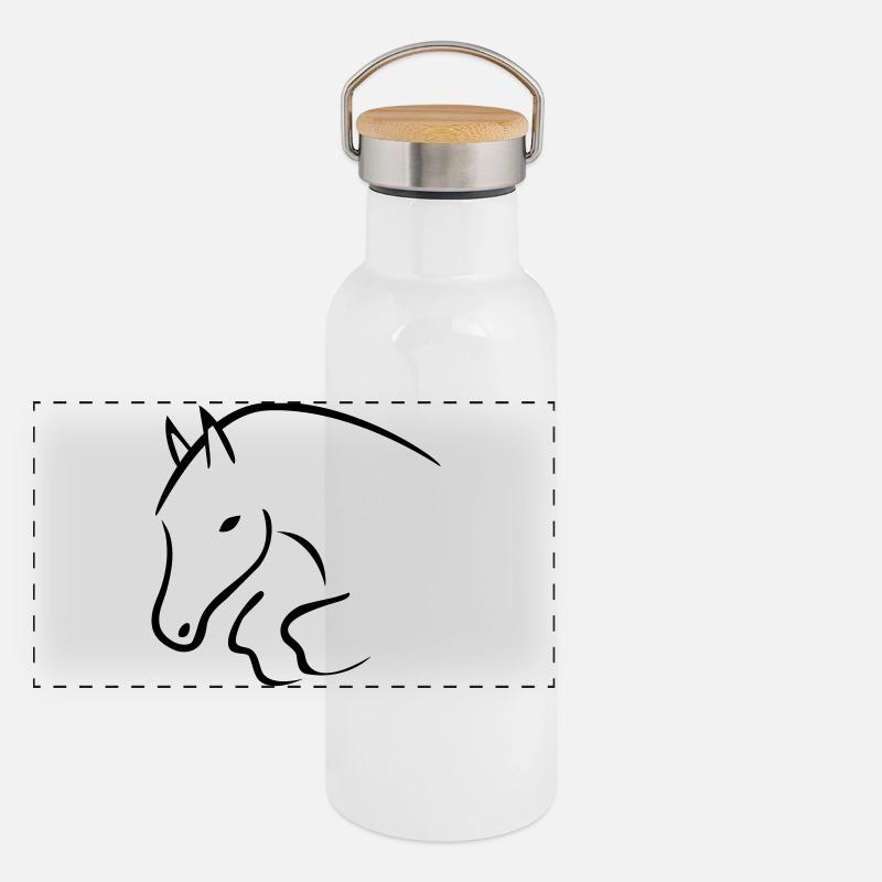 magic13 Panoramic Thermal Bottle with Bamboo Lid