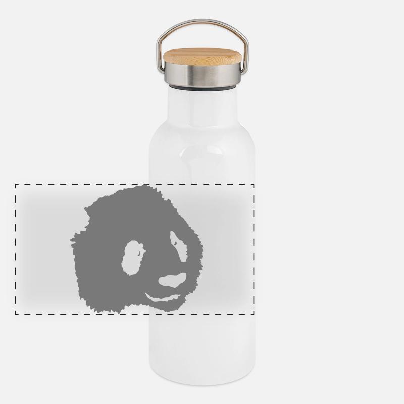 Panda Panoramic Thermal Bottle with Bamboo Lid