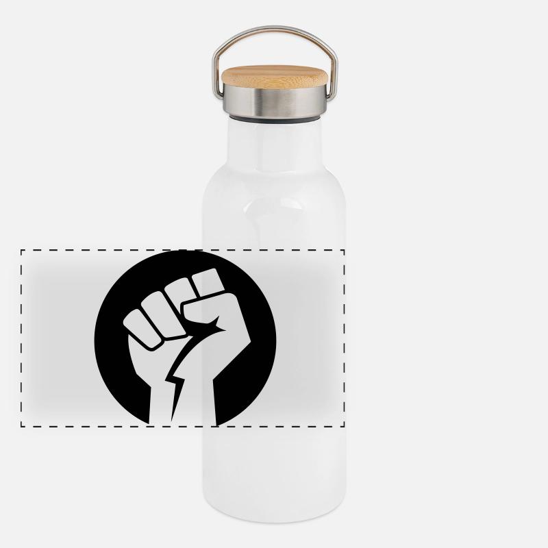 faust revolution kraft Panorama Thermosflasche mit Bambusdeckel