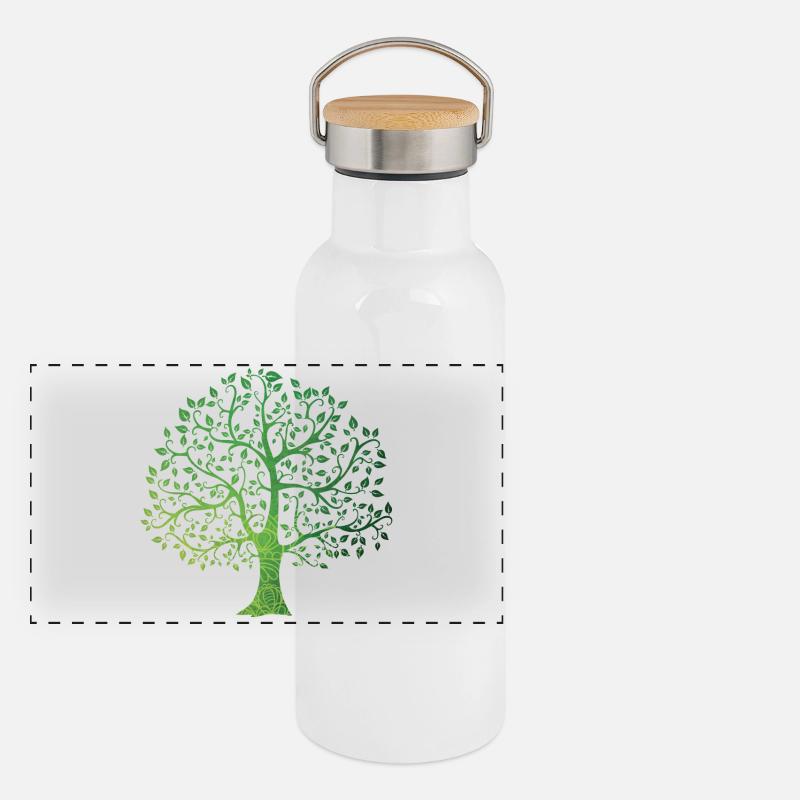 Nature Gourde isotherme avec bouchon en bambou