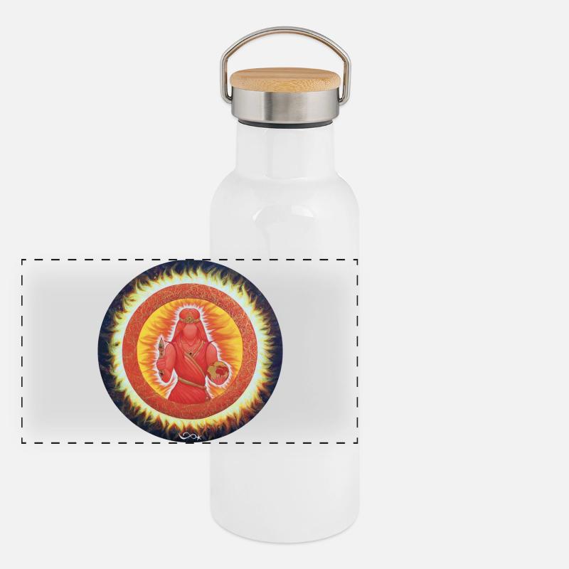 Sternentor der Macht und Selbstermächtigung Panorama Thermosflasche mit Bambusdeckel