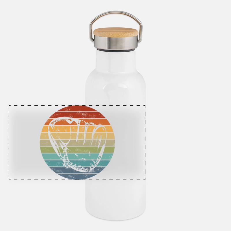 Panorama Thermosflasche mit Bambusdeckel