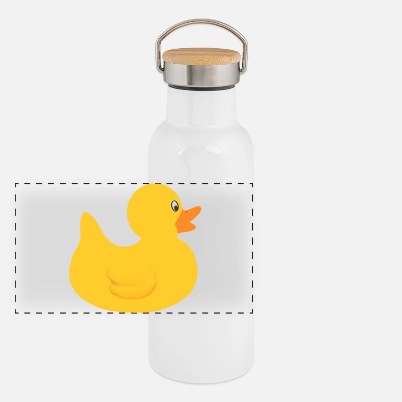 Ente Panorama Thermosflasche mit Bambusdeckel