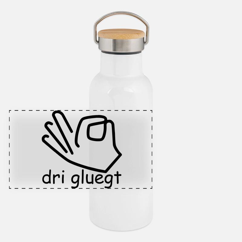 dri gluegt Panorama Thermosflasche mit Bambusdeckel