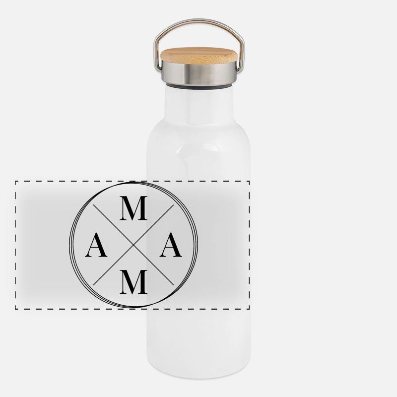 Mama Panorama Thermosflasche mit Bambusdeckel