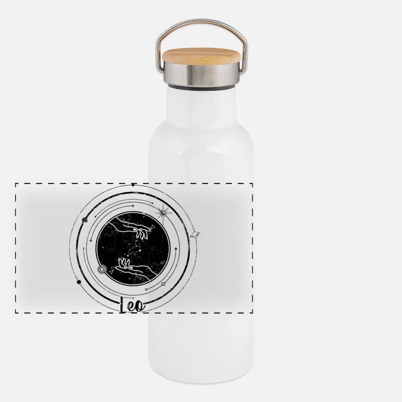 Midnight Spark Lone Star Panoramic Thermal Bottle with Bamboo Lid