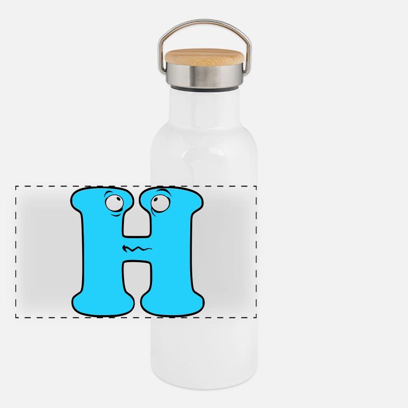 H Gourde isotherme avec bouchon en bambou