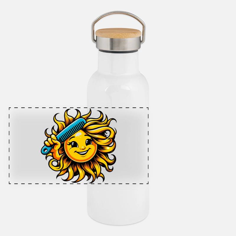 Sonne Panorama Thermosflasche mit Bambusdeckel