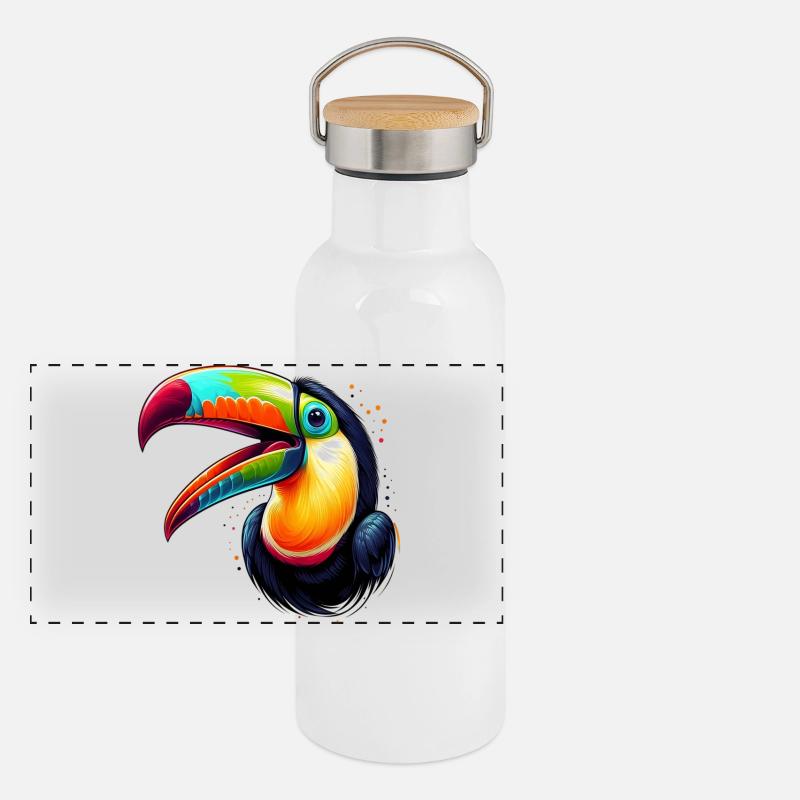 Toucan Panoramic Thermal Bottle with Bamboo Lid