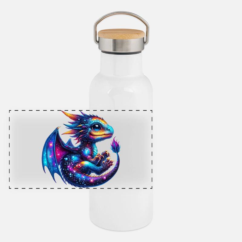 Dragon Gourde isotherme avec bouchon en bambou