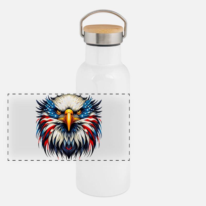 Adler Panorama Thermosflasche mit Bambusdeckel