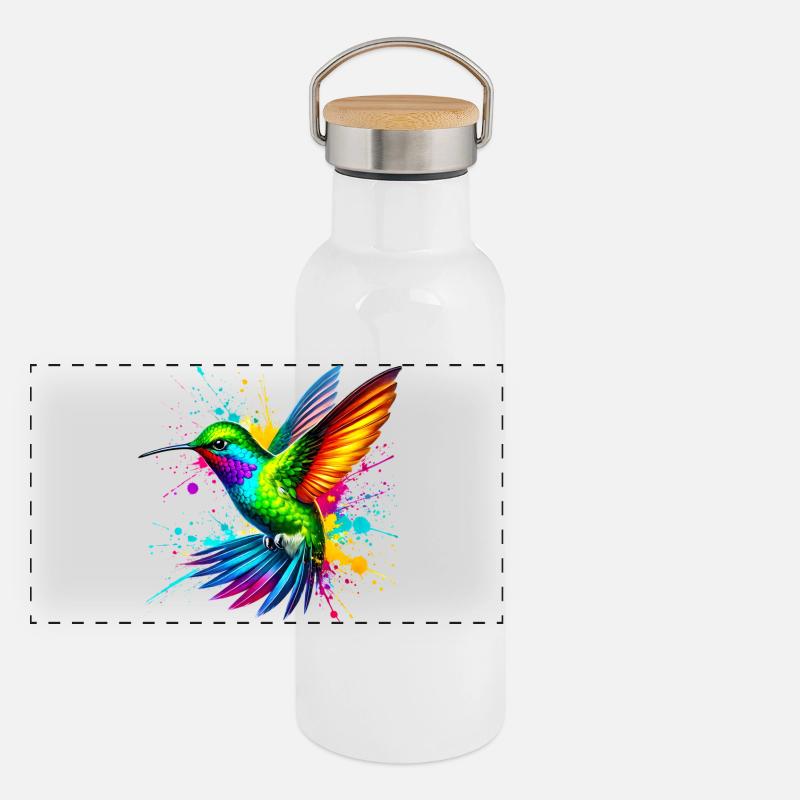 Colibri Gourde isotherme avec bouchon en bambou