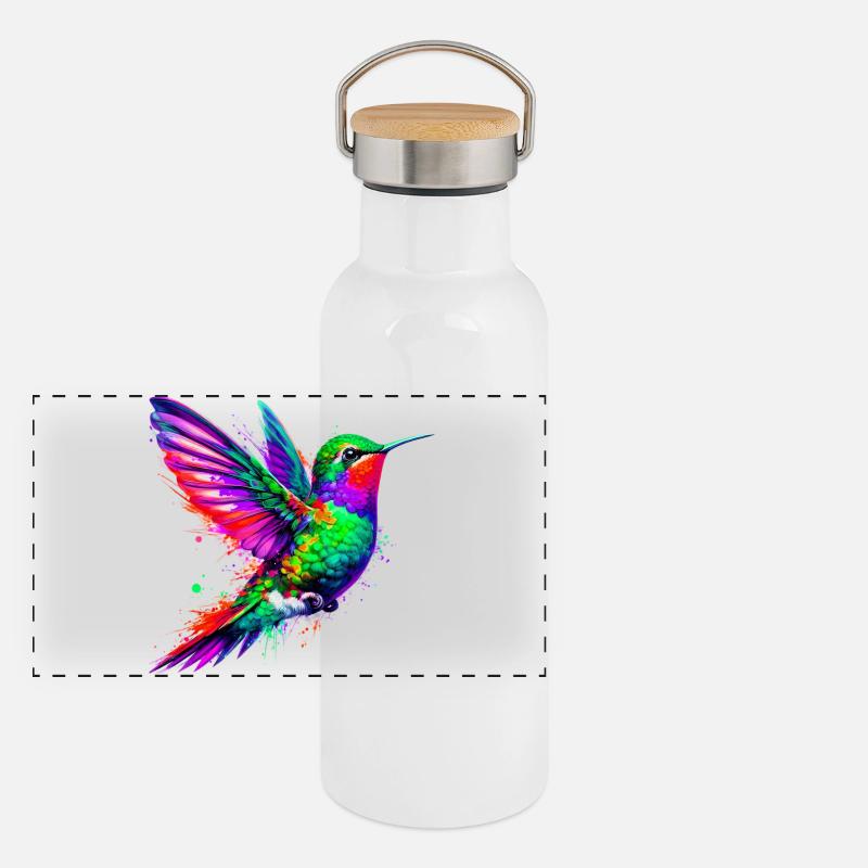 Colibri Gourde isotherme avec bouchon en bambou