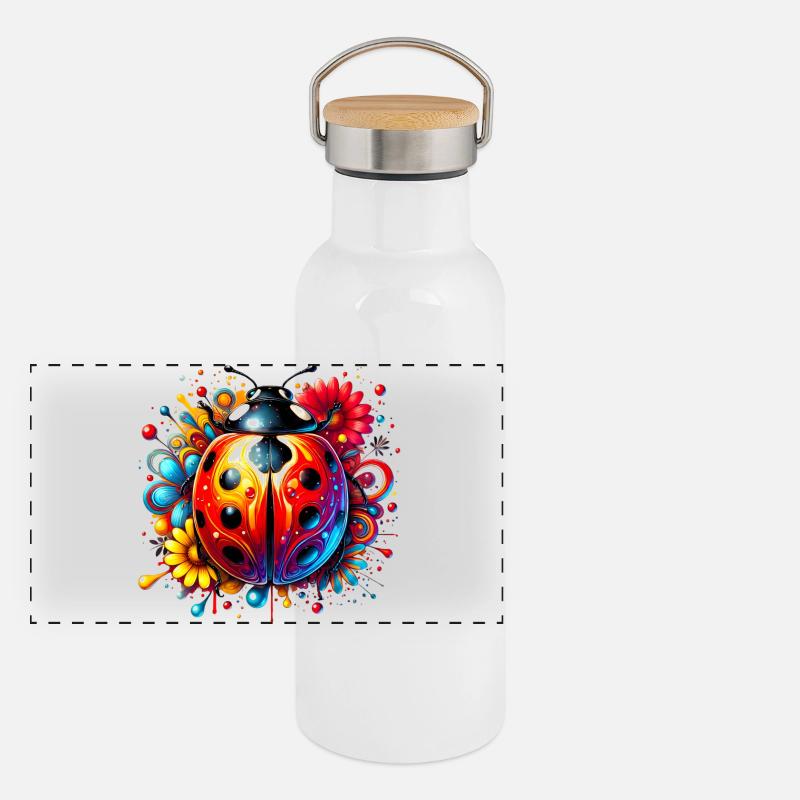 Ladybird Panoramic Thermal Bottle with Bamboo Lid