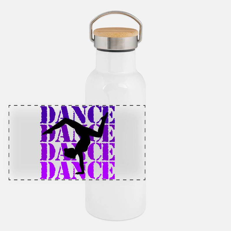 Danse en silhouette Gourde isotherme avec bouchon en bambou