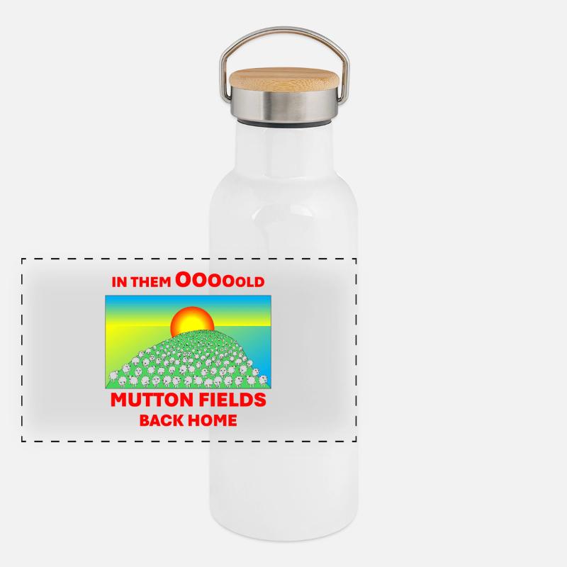 Mutton Fields Panoramic Thermal Bottle with Bamboo Lid