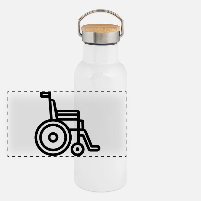 Panorama Thermosflasche mit Bambusdeckel