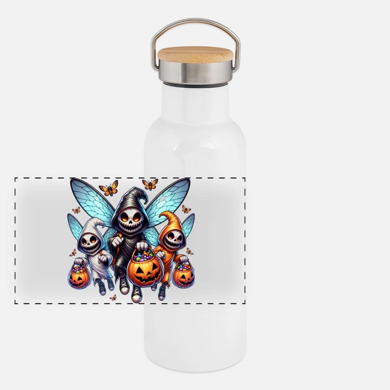 Panorama Thermosflasche mit Bambusdeckel